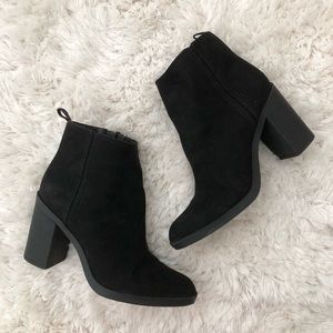 H&M Black Suede Booties